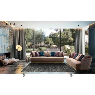 ULISSE - włoska sofa 3 osobowa, współczesna klasyka 