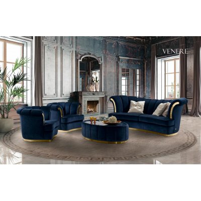 VENERE - włoska sofa 3 osobowa, współczesna klasyka 