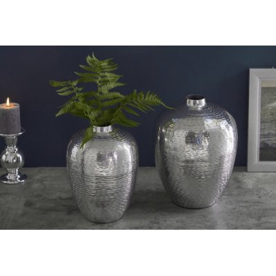 Zestaw wazonów Oriental 31 cm srebrne